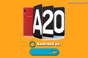 Android 10 Samsung Galaxy A20