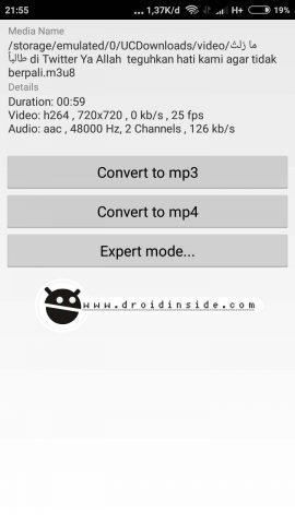 m3u8 to mp4 android