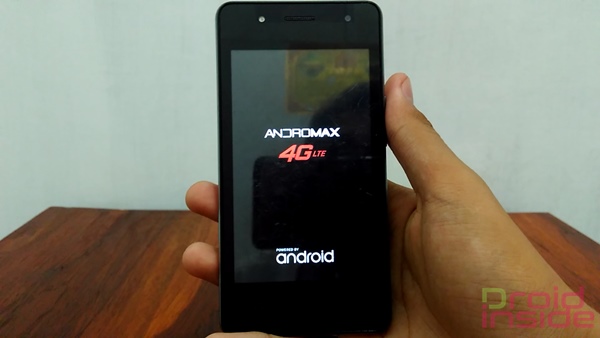 welcome screen andromax es