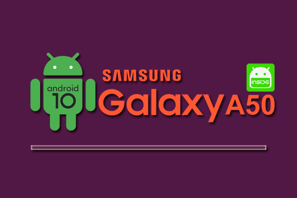 Samsung Galaxy A50 update android 10