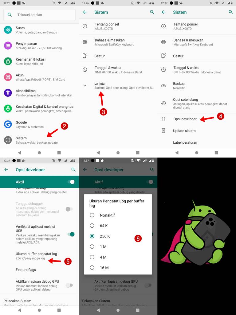Cara Merubah Nilai Log Buffer di Android One