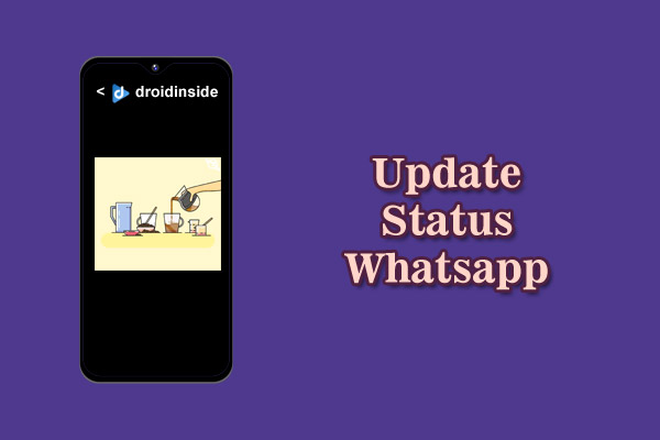 cara update status Whatsapp