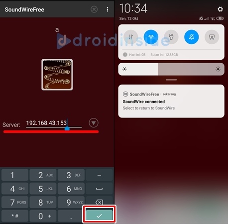 menghubungkan soundwire android
