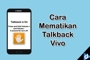 cara mematikan talkback vivo