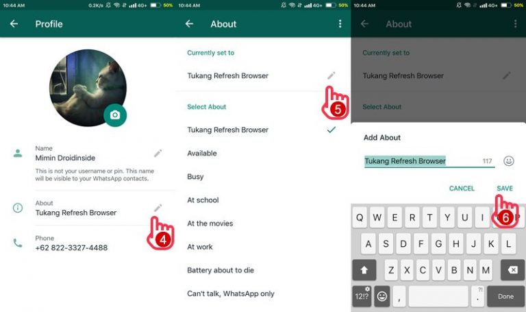 Hey There I Am Using Whatsapp 24 Feb 2009 Hey There I Am Using Whatsapp Arti Status Dan Cara Merubah Tulisannya
