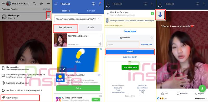 download video facebook di android