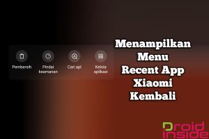 menampilkan menu recent app xiaomi