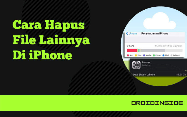 cara hapus file lainnya di iphone