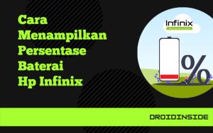 cara menampilkan persentase baterai infinix