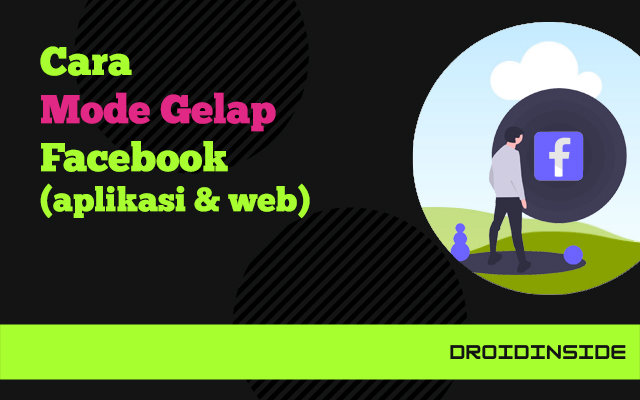 cara mode gelap facebook