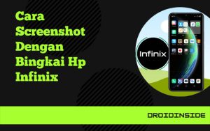 screenshot dengan bingkai hp infinix