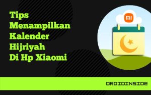 menampilkan kalender hijriyah hp xiaomi