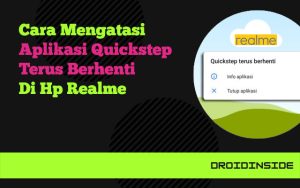 quickstep terus berhenti di hp realme