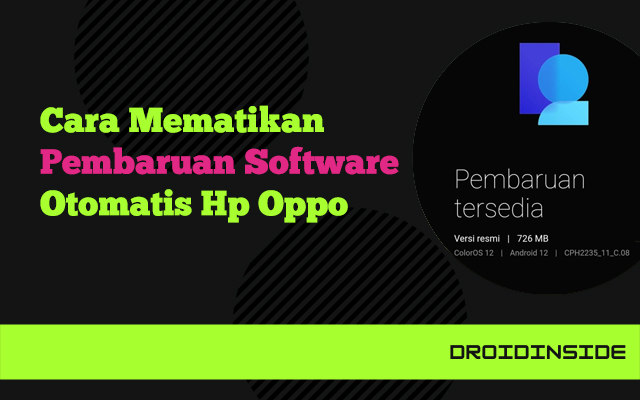 mematikan pembaruan software otomatis
