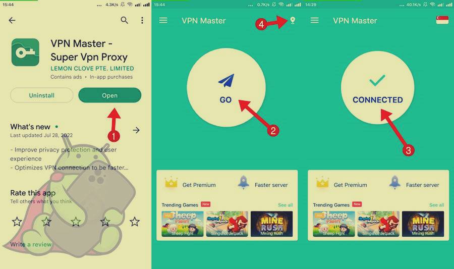 Cara Masuk Paypal dengan VPN Master