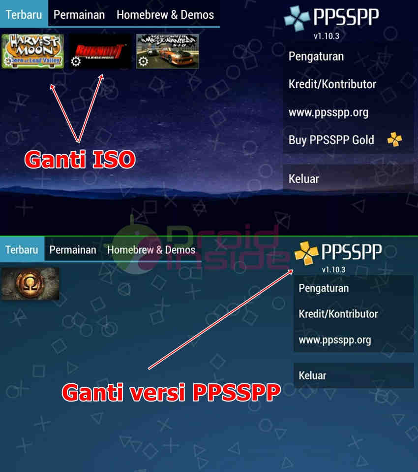 cara mengatasi game ppsspp tidak bisa dimainkan