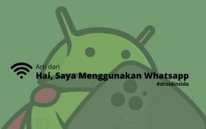 hai, saya menggunakan whatsapp