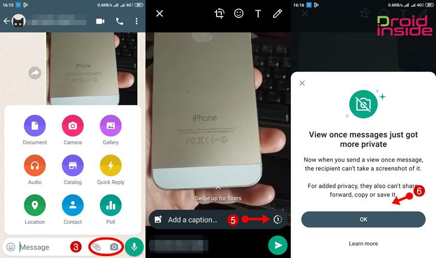 Cara Mengirim Gambar atau Video Privat Menggunakan WhatsApp