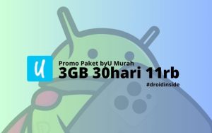 Promo byU 3GB 30hari 10rb