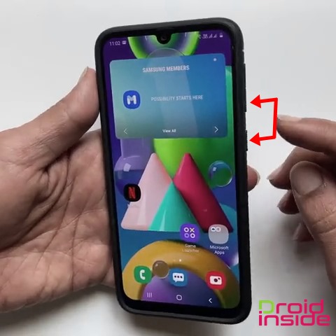 Cara Screenshot Samsung M21 tombol fisik